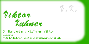 viktor kuhner business card